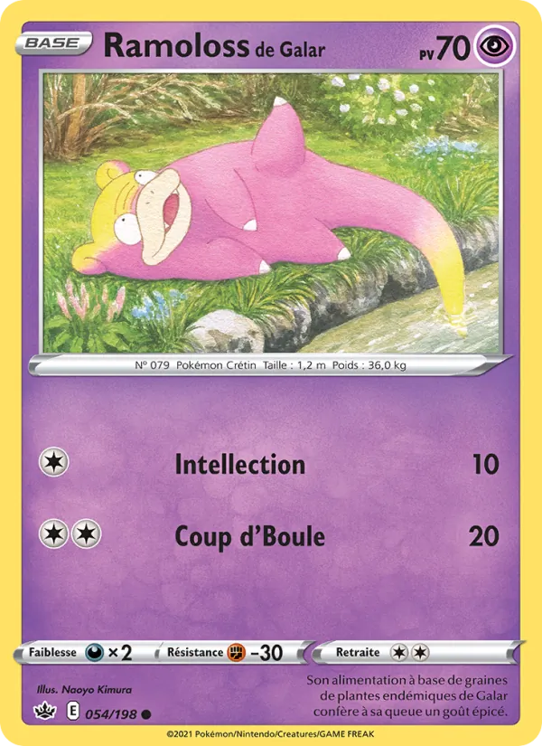 Ramoloss de Galar 54/198 — EB06 – Règne de Glace — Carte Pokémon française
