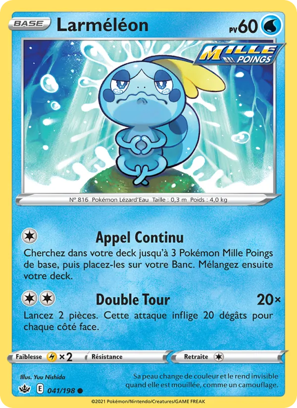Larméléon 41/198 — EB06 – Règne de Glace — Carte Pokémon française