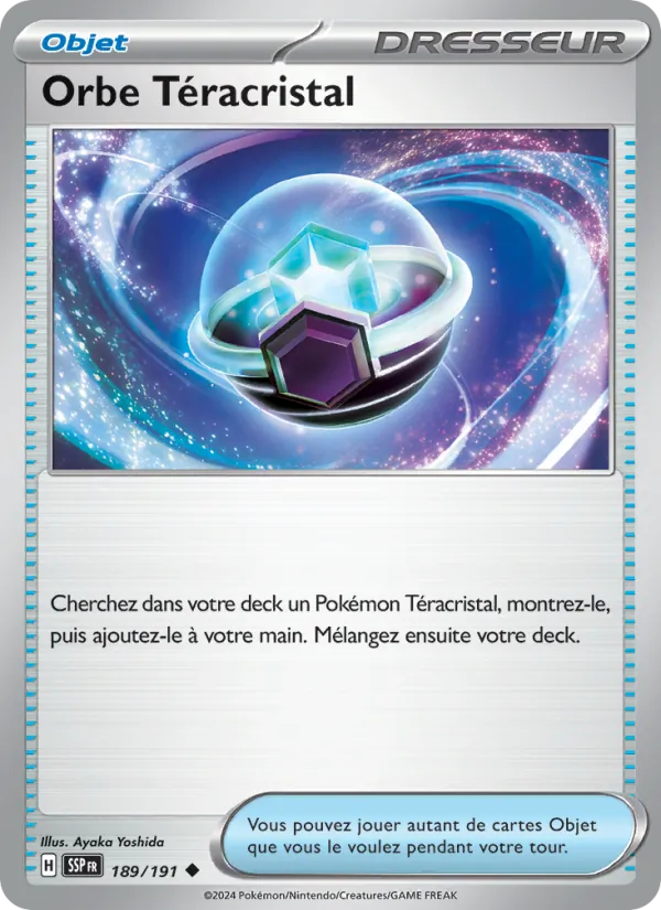 Orbe Téracristal 189/191 — EV08 – Étincelles Déferlantes — Carte Pokémon française