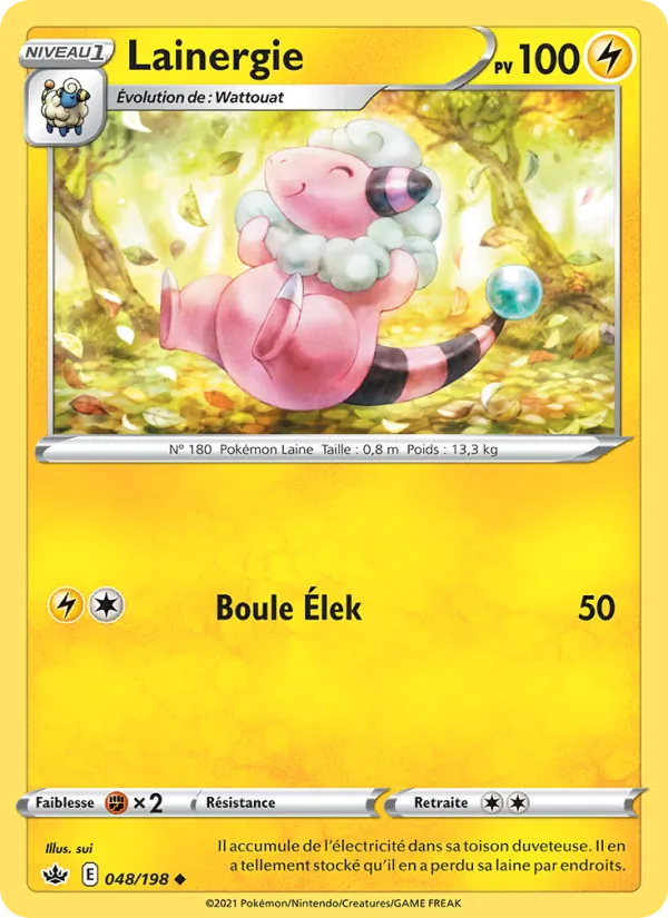 Lainergie 48/198 — EB06 – Règne de Glace — Carte Pokémon française