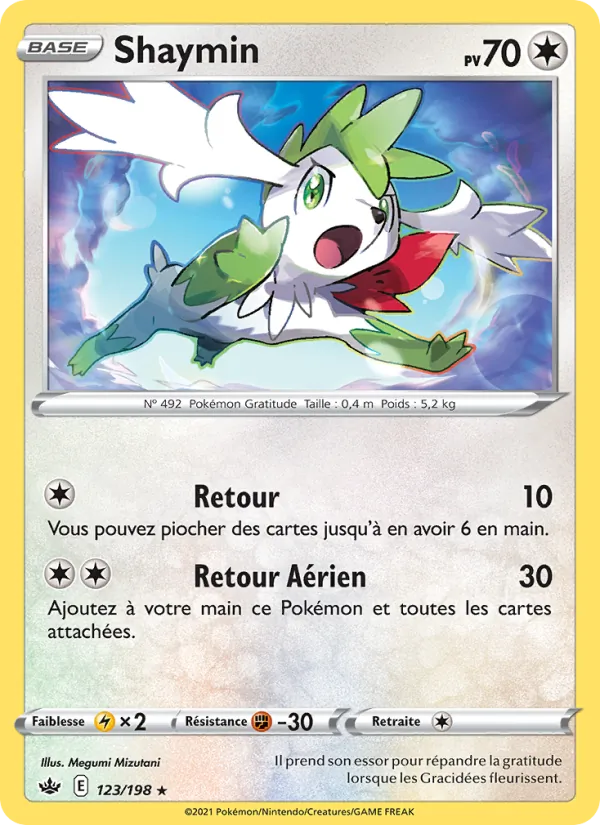 Shaymin 123/198 — EB06 – Règne de Glace — Carte Pokémon française