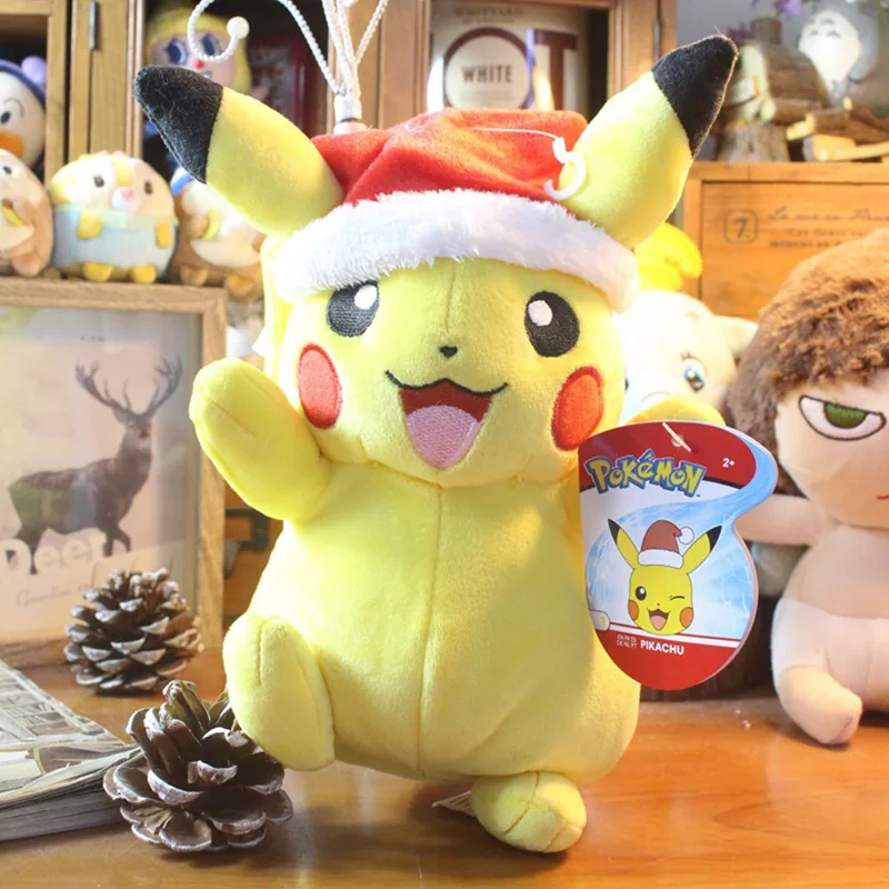 Peluches Pikachu Halloween ou Noël (environ 20 cm)