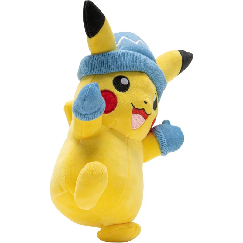 Peluche Pikachu câlin avec chapeau et gants (environ 20 cm)
