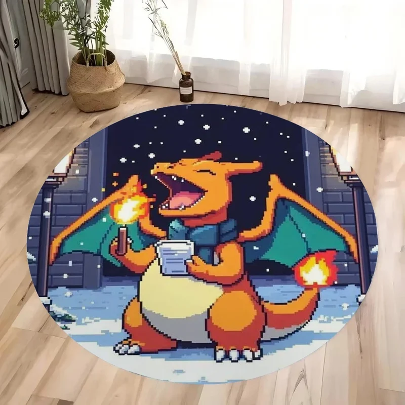 Tapis Pokémon aux motifs de Noël au look pixel rétro