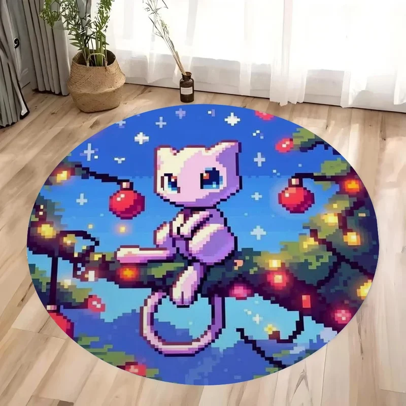 Tapis Pokémon aux motifs de Noël au look pixel rétro