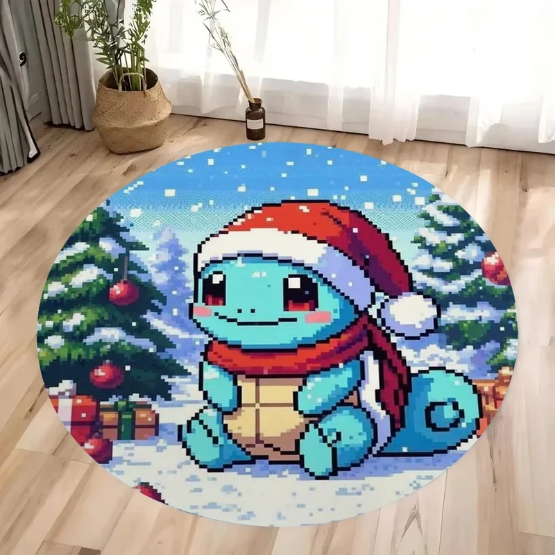 Tapis Pokémon aux motifs de Noël au look pixel rétro