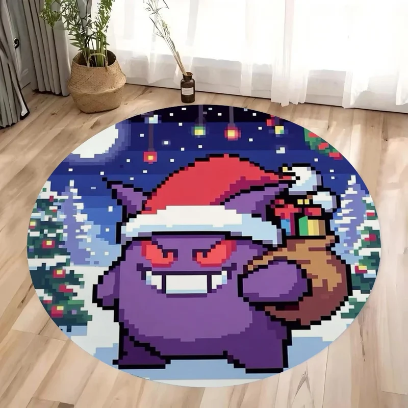 Tapis Pokémon aux motifs de Noël au look pixel rétro