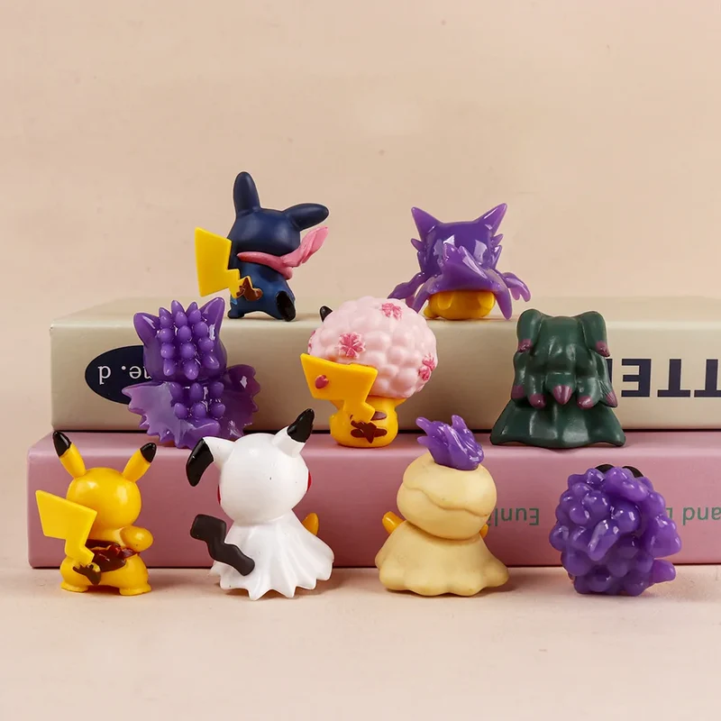 Figurines de cosplay Pikachu - 9 pièces dans un ensemble
