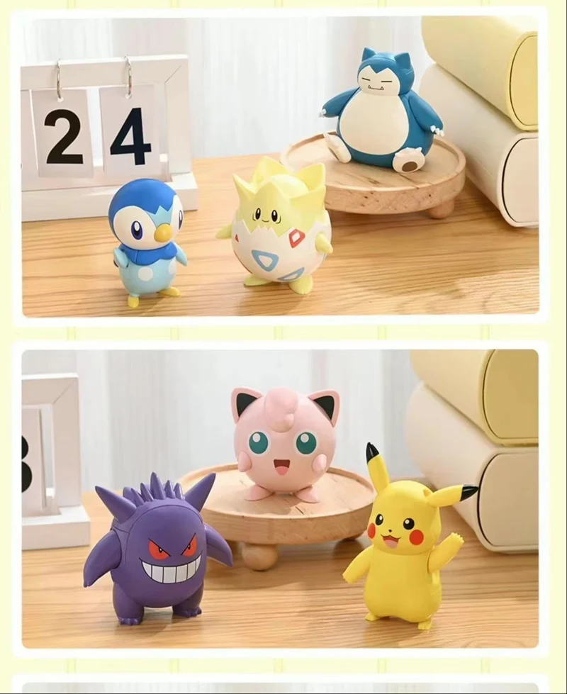 Magnifique figurine Gengar, Pikachu, Tiplouf, Togepi, Relaxo ou Jigglypuff