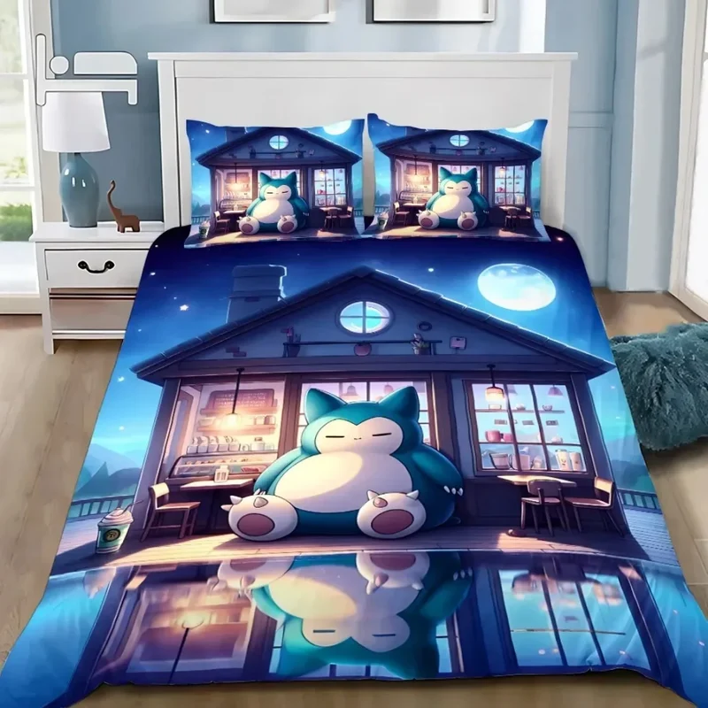 Linge de lit avec de superbes motifs Pokémon Relaxo Snorlax