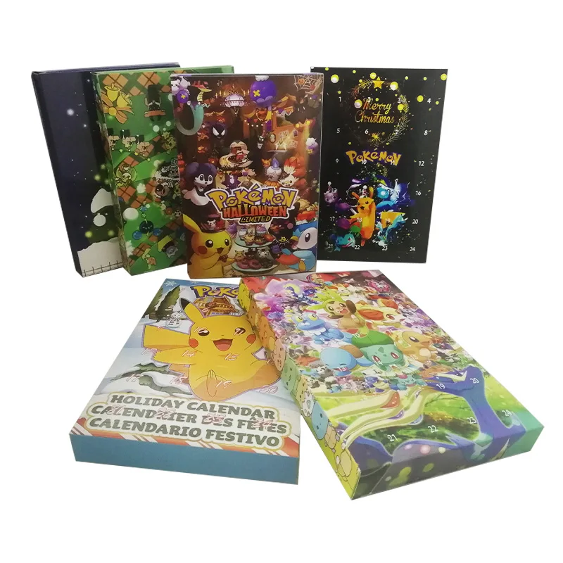 Calendriers de l'Avent de Noël avec des motifs Pikachu et Pokémon