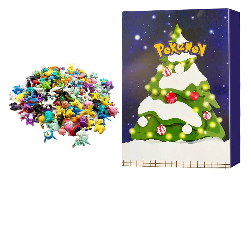 Calendriers de l'Avent de Noël avec des motifs Pikachu et Pokémon