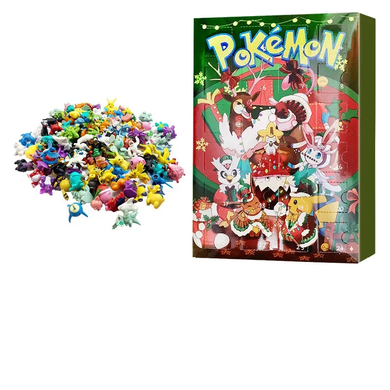 Calendriers de l'Avent de Noël avec des motifs Pikachu et Pokémon