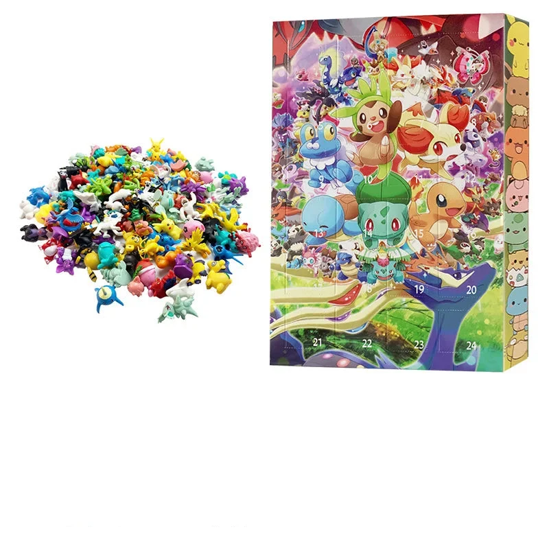 Calendriers de l'Avent de Noël avec des motifs Pikachu et Pokémon