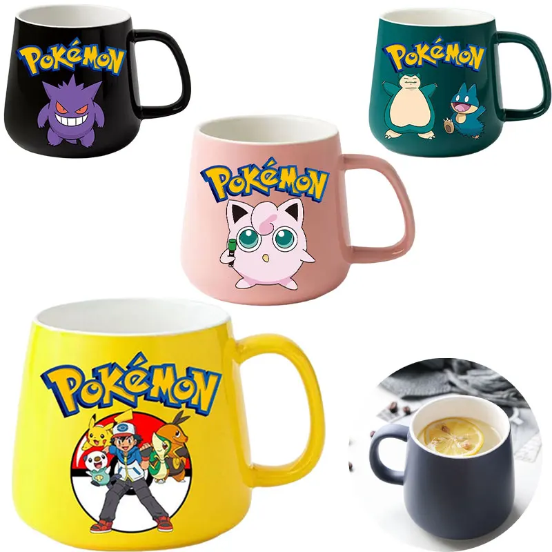 Tasse en céramique Pokémon au look Gengar, Ronflex, Mew ou Pikachu (400 ml)