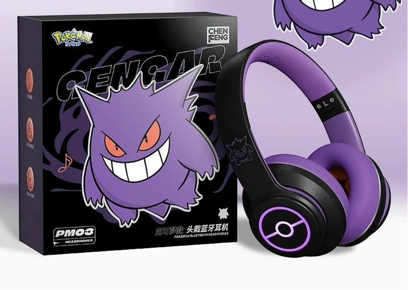 Casque Bluetooth Pokémon au motif Evoli, Gengar ou Vulpix