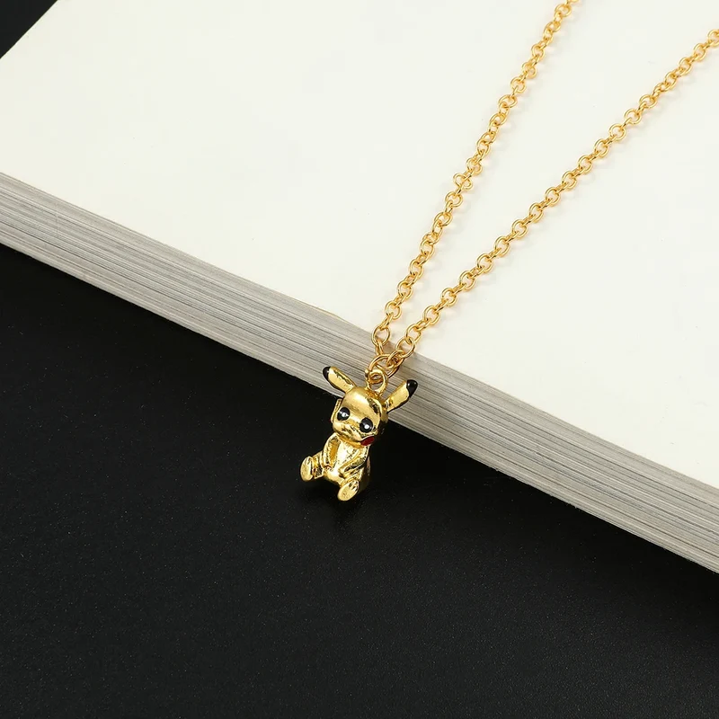 Grand collier Pikachu doré