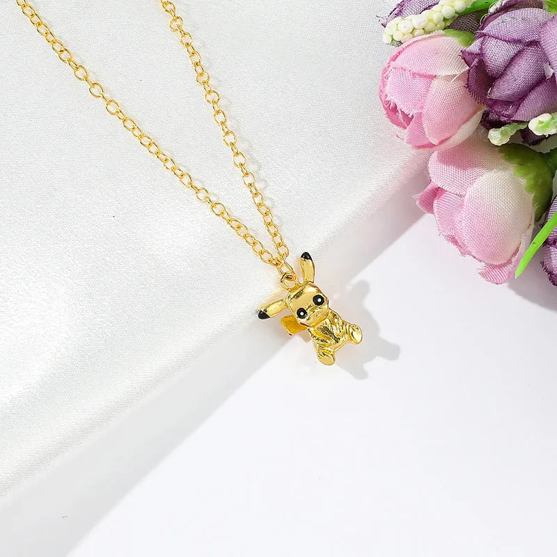 Grand collier Pikachu doré