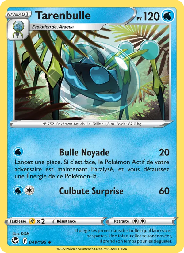 Tarenbulle 48/195 — EB12 – Tempête Argentée — Carte Pokémon française