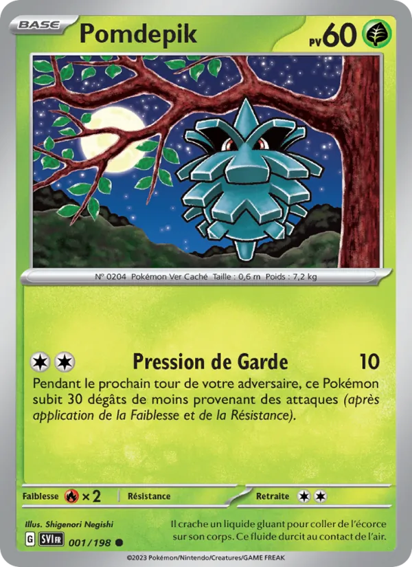 Pomdepik 1/198 — EV01 – Écarlate et Violet — Carte Pokémon française