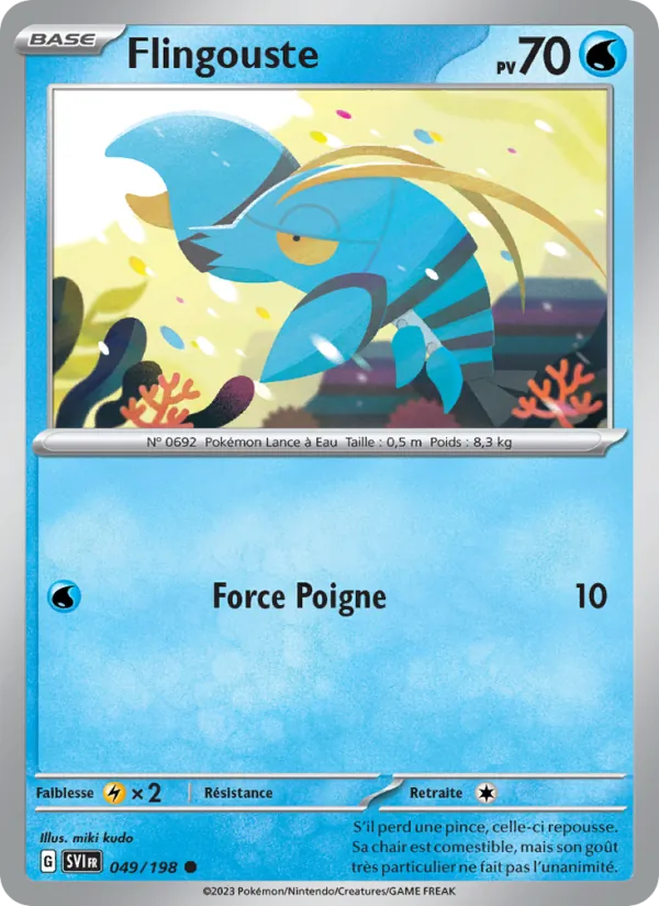 Flingouste 49/198 — EV01 – Écarlate et Violet — Carte Pokémon française