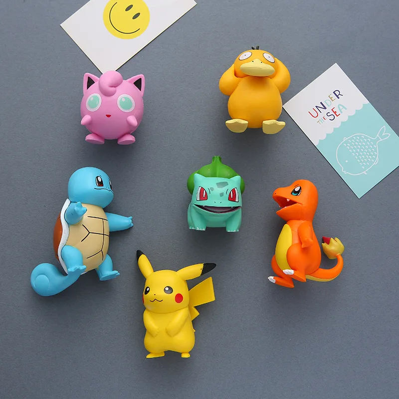 Lot de 6 aimants pour réfrigérateur Pokémon
