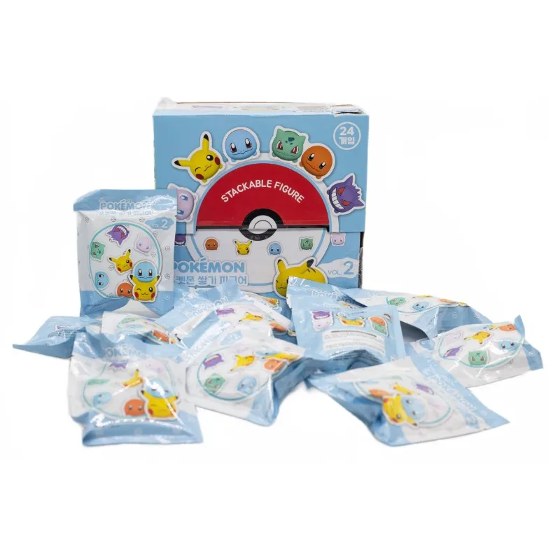 Figurines Pokémon empilables Pokémon Boîte aveugle 24 pièces.