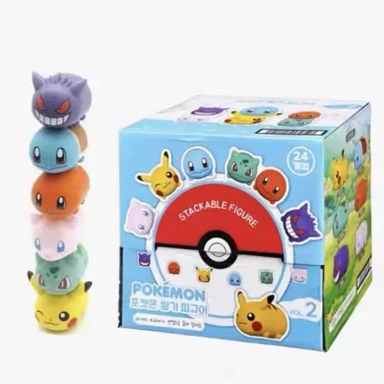Figurines Pokémon empilables Pokémon Boîte aveugle 24 pièces.