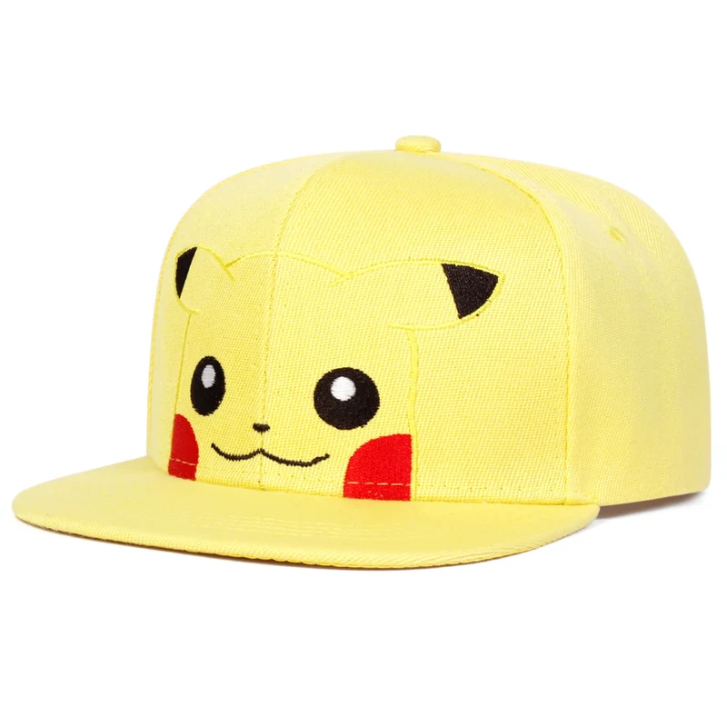 Casquettes Hip-Hop Pokémon Casquettes de baseball aux multiples looks (Relaxo, Pikachu, Schiggy, Mew etc.)