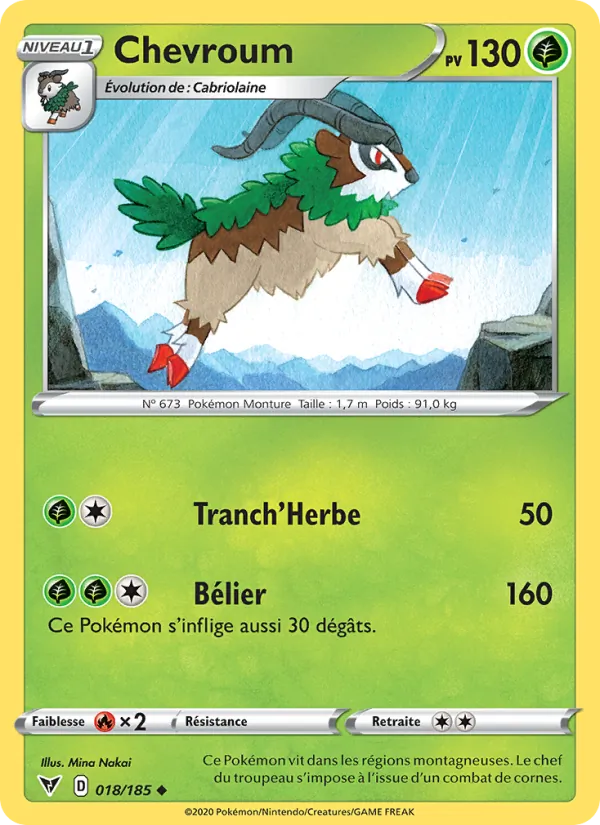 Chevroum 18/185 — EB04 — Voltage Éclatant — Carte Pokémon française