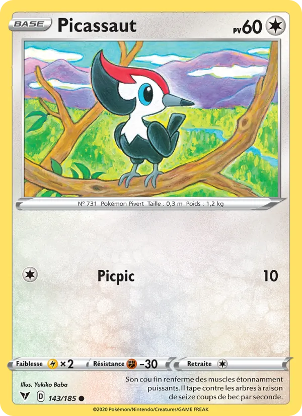 Picassaut 143/185 — EB04 — Voltage Éclatant — Carte Pokémon française