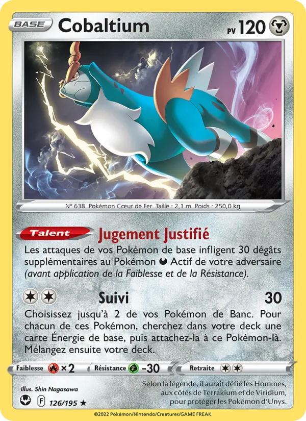 Cobaltium 126/195 — EB12 – Tempête Argentée — Carte Pokémon française