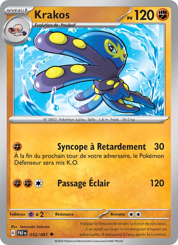 Krakos 52/91 — EV04.5 – Destinées de Paldea — Carte Pokémon française