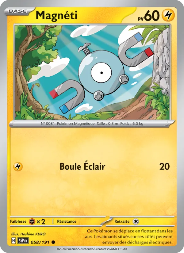 Magnéti 58/191 — EV08 – Étincelles Déferlantes — Carte Pokémon française