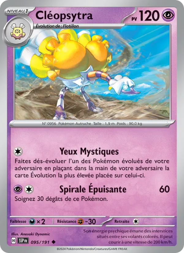 Cléopsytra 95/191 — EV08 – Étincelles Déferlantes — Carte Pokémon française