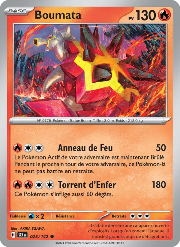 Boumata 25/142 — EV07 — Couronne Stellaire — Carte Pokémon française