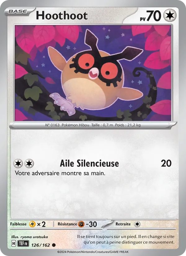 Hoothoot 126/162 — EV05 – Forces Temporelles — Carte Pokémon française
