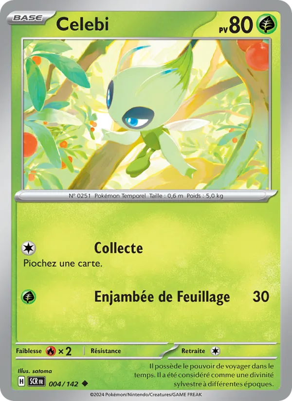 Celebi 4/142 — EV07 — Couronne Stellaire — Carte Pokémon française