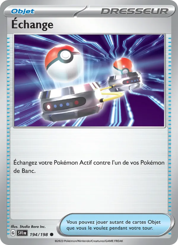 Échange 194/198 — EV01 – Écarlate et Violet — Carte Pokémon française