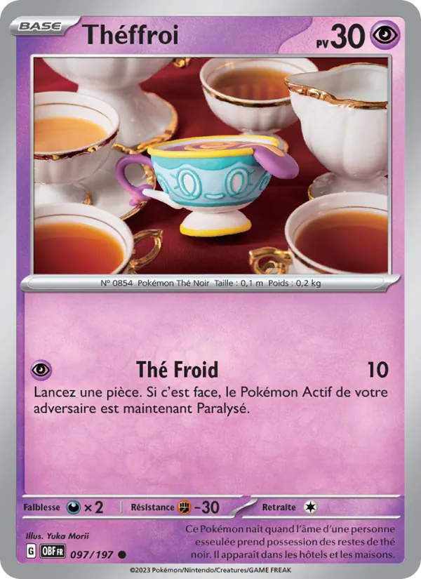 Théffroi 97/197 — EV03 – Flammes Obsidiennes — Carte Pokémon française