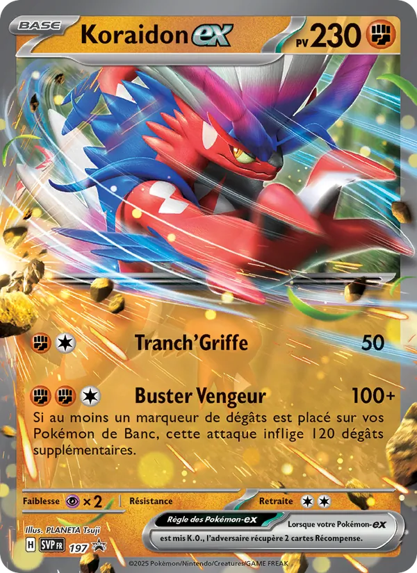 Koraidon-ex 197/225 — SVP — Promos Écarlate et Violet — Carte Pokémon française