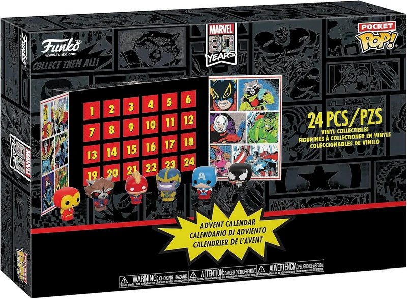 Calendrier de l'Avent Funko Pocket Pop! Marvel Comics 2019 (80 ans)