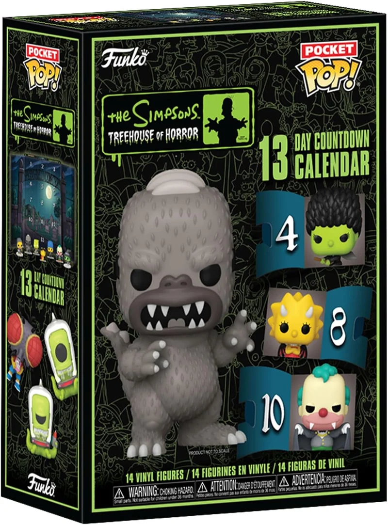 Calendrier de l'Avent Funko Pocket Pop! Les Simpson Treehouse of Horror 2024 – 13 jours
