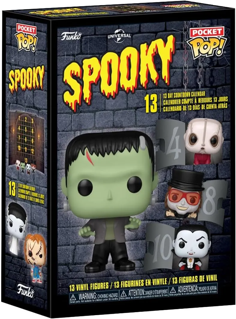 Calendrier de l'Avent Funko Pocket Pop! Spooky Universal Horror 2025 (Chucky) – 13 jours