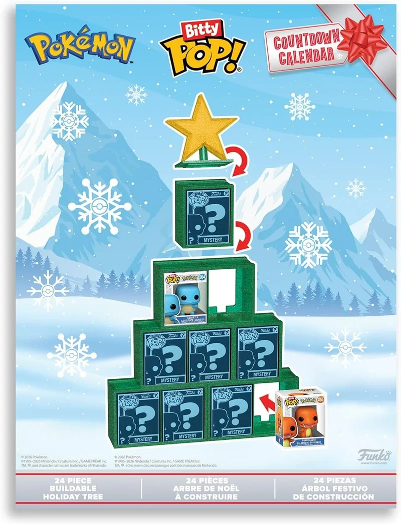 Calendrier de l'Avent Funko Bitty Pop! Pokémon 2026