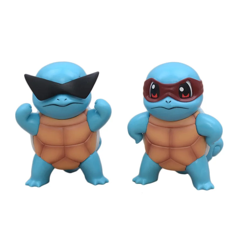 Figurines Squirtle sympas en 3 modèles différents (environ 8 cm)
