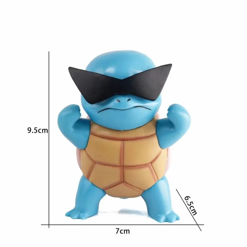 Figurines Squirtle sympas en 3 modèles différents (environ 8 cm)