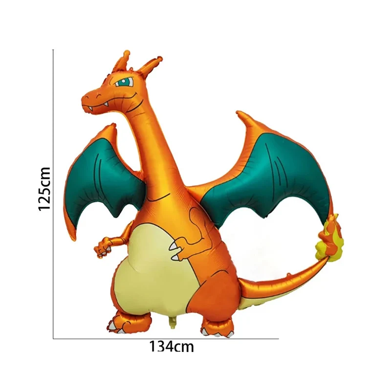 Ensemble de ballons d'anniversaire Charizard avec année et âge
