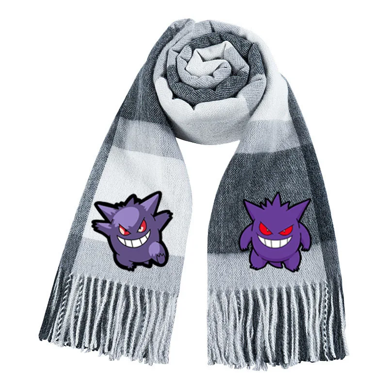 Écharpe chaude Pokémon Pikachu pour l'hiver, idéale pour la saison froide.