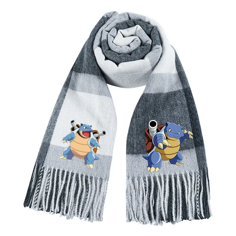 Écharpe chaude Pokémon Pikachu pour l'hiver, idéale pour la saison froide.